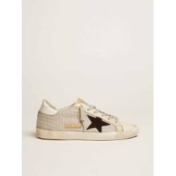 Men’s Super-Star sneakers in leather with mesh insert