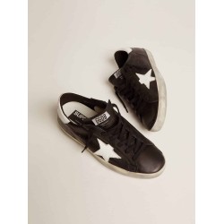 Superstar sneakers in leather with contrast star and heel tab