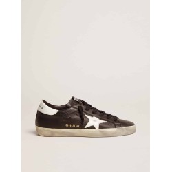 Superstar sneakers in leather with contrast star and heel tab