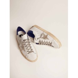 Women’s Super-Star sneakers with suede star and blue heel tab